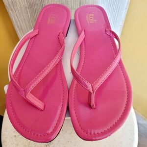 Hot Pink Flip Flops (NWOT)